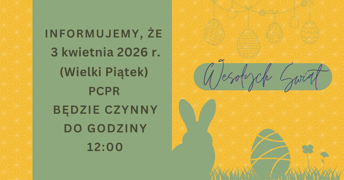 Zmiany w godzinach urzędowania w dniu 03.04.2026 r.